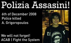 Alexandros Grigoropoulos, am 6. Dezember 2008 in Athen von Bullen erschossen