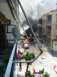 Angriff auf eine Bullenstation im Athener Stadtteil Exarchia am 14. Mai 2011