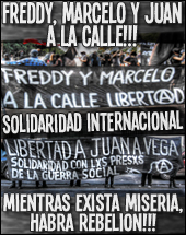 Freiheit für Freddy Fuentevilla, Marcelo Villarroel und Juan Aliste