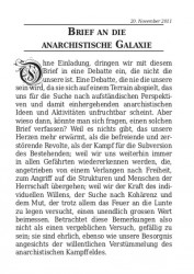 Brief an die anarchistische Galaxie - cover