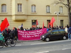 Solikundgebung für Gülaferit Ünsal in Berlin am 15. Januar 2012 vor der JVA Berlin-Lichtenberg