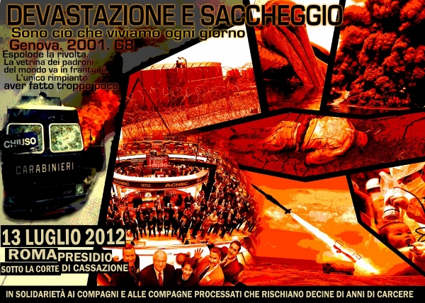 Aufruf für eine internationale Mobilisierung in Solidarität mit den Verurteilten wegen den Ausschreitungen in Genua im Jahr 2001