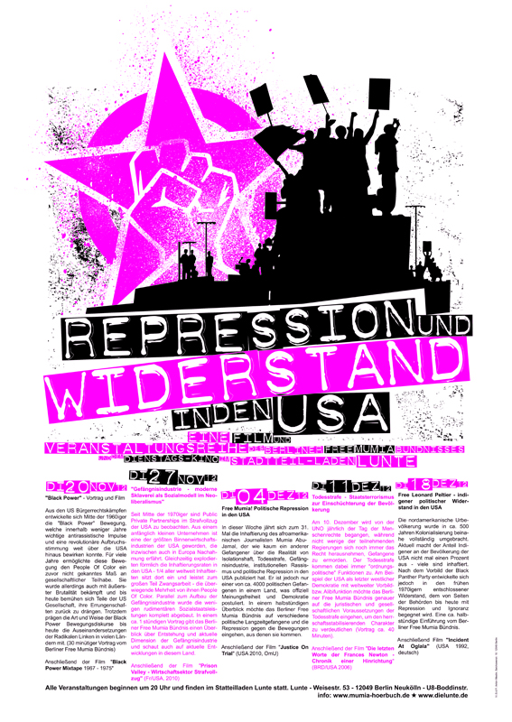 Film- und Veranstaltungsreihe – Repression und Widerstand in den USA