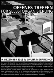 Einladung zum offenen Treffen für Selbstorganisierung in Berlin