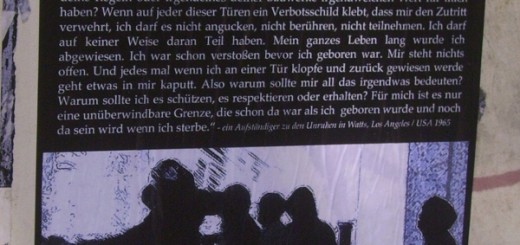 Auf dass der Schrei der Freiheit - Poster von der Strasse - gesehen in Berlin-Kreuzberg vor dem diesjährigen 1. Mai
