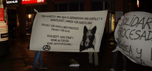 Hamburg: Solidarität mit den 5 verfolgten und gefangenen Anarchist_innen von Barcelona
